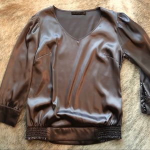 Silver-Grey Silky Shirt